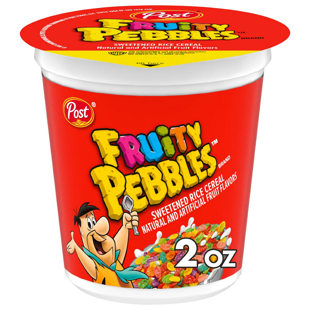 Post Fruity Pebbles Cereal Cup, 2 oz