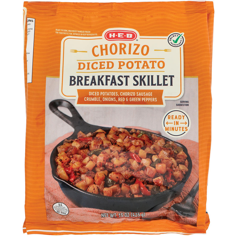 H-E-B Diced Potato Breakfast Skillet – Chorizo, 15 oz