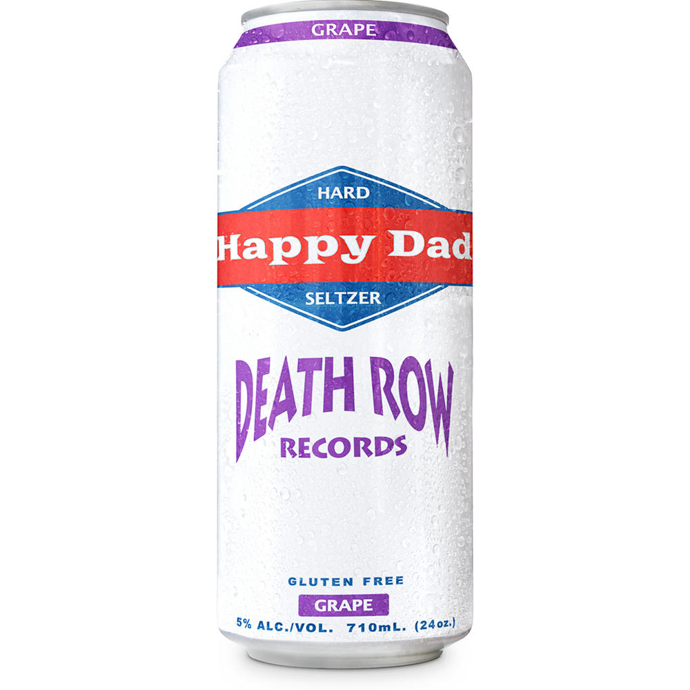 Happy Dad Hard Seltzer Death Row Records - Grape, 24 oz