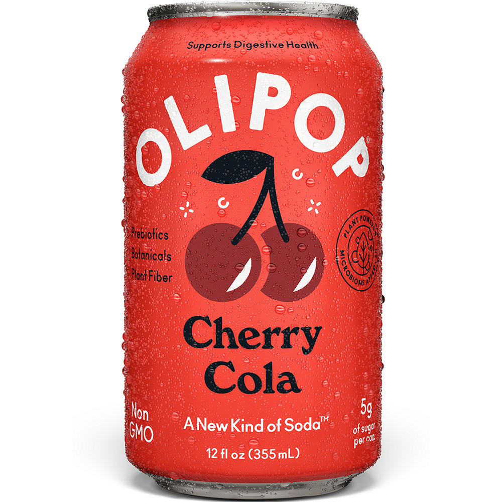 Olipop Prebiotic Soda - Cherry Cola, 12 oz
