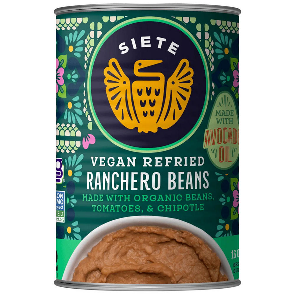 Siete Vegan Refried Ranchero Beans, 16 oz