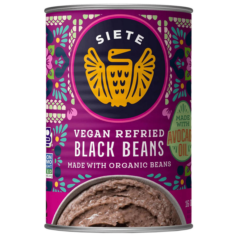 Siete Vegan Refried Black Beans, 16 oz