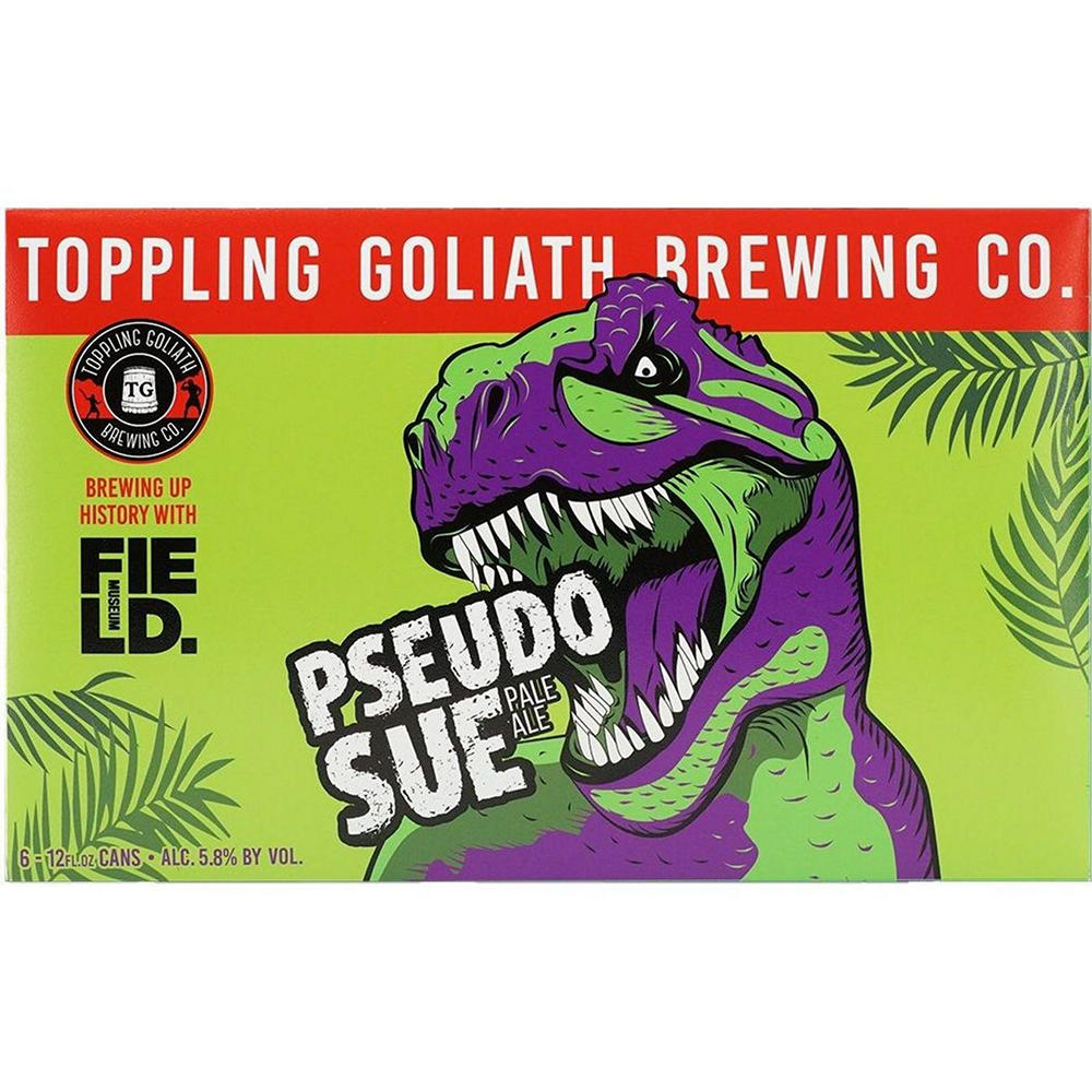 Toppling Goliath Brewing Pseudo Sue Pale Ale Craft Beer 6 pk Cans, 12 oz