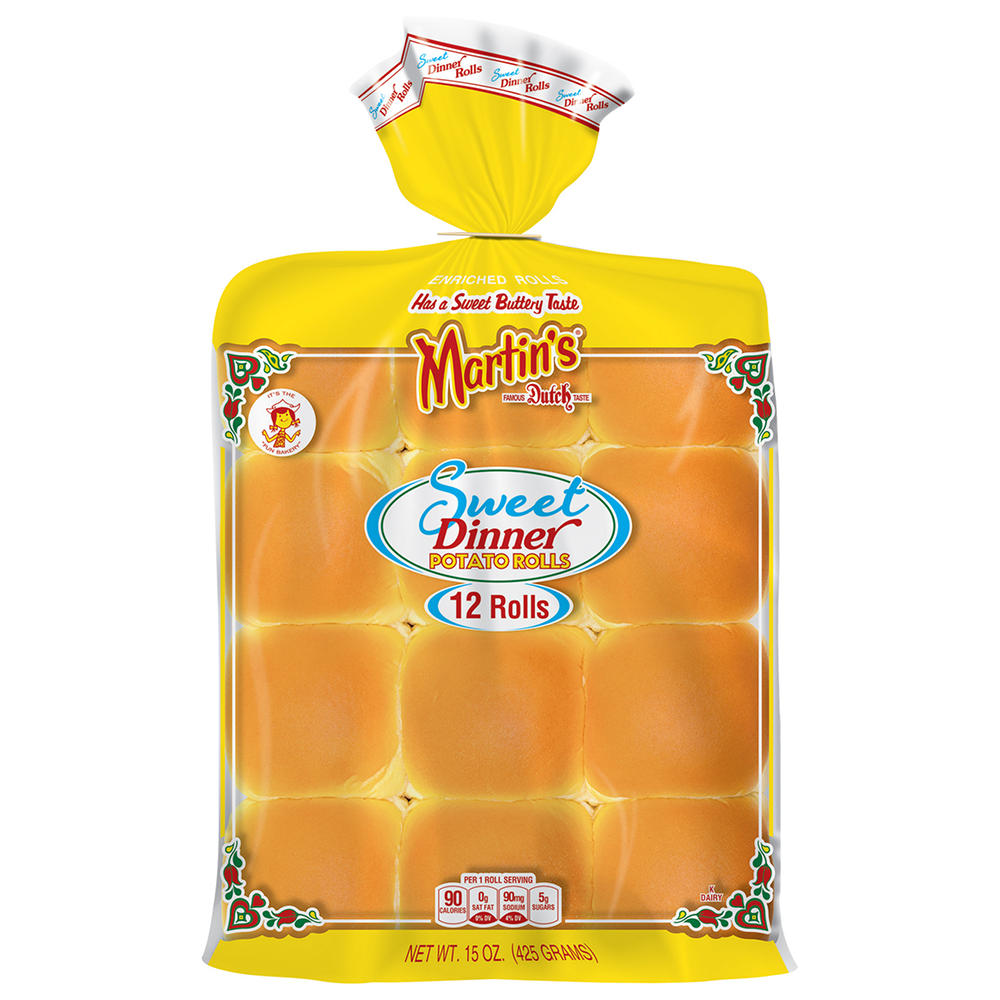 Martin's Sweet Dinner Potato Rolls, 12 ct