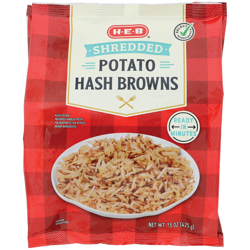 H-E-B Shredded Potato Hash Browns, 15 oz