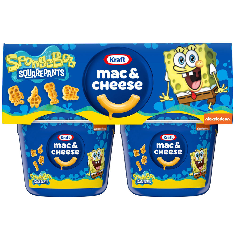 Kraft Spongebob Squarepants Macaroni & Cheese Dinner, 4 ct