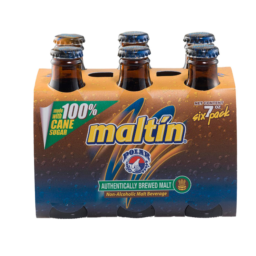 Maltin Polar Non-Alcoholic Malt Beverage 6 pk Bottles, 7 oz