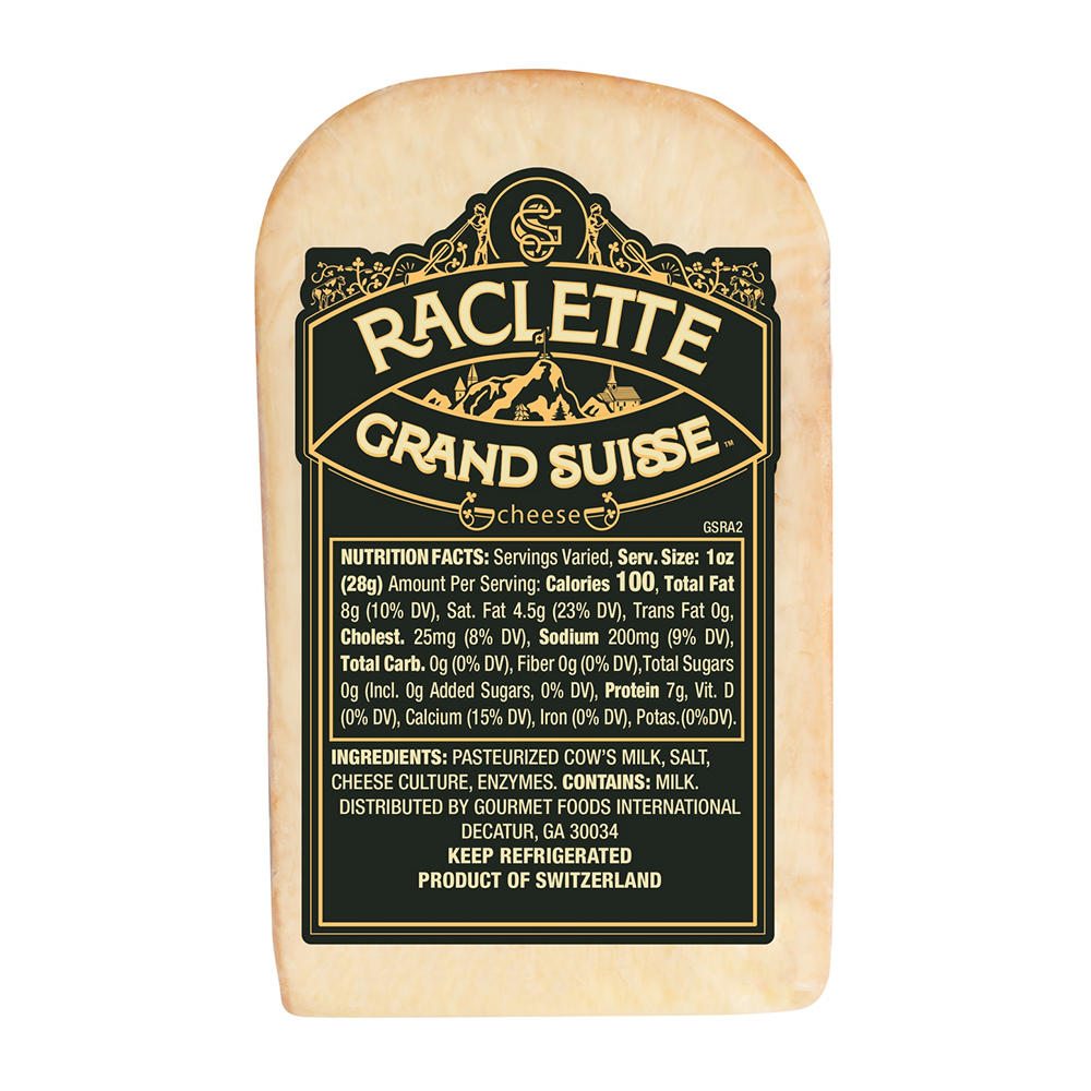 Grand Suisse Raclette Cheese, Avg. 0.45 lb