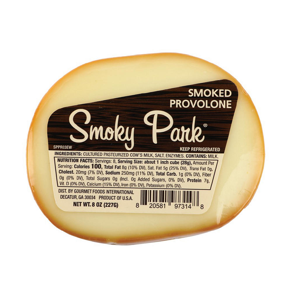 Smoky Park Smoked Provolone Cheese, Avg. 0.55 lb