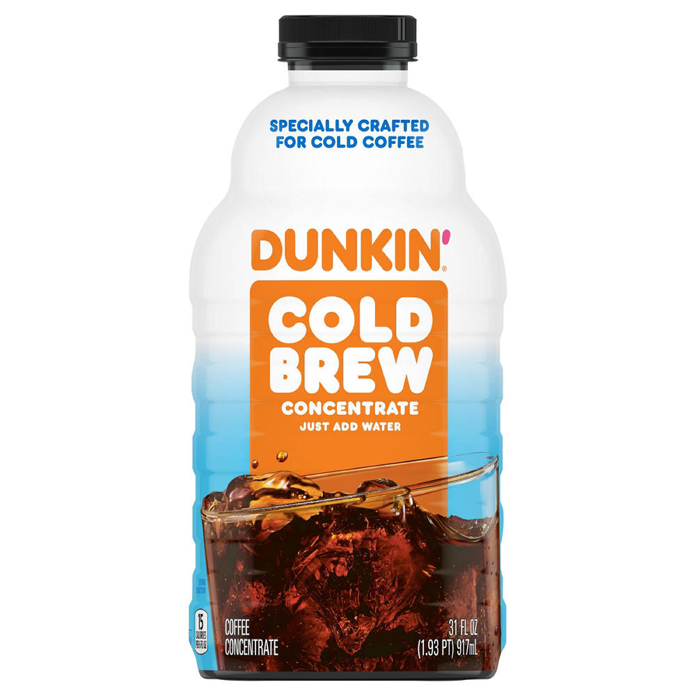 Dunkin' Black Cold Brew Coffee Concentrate, 31 oz