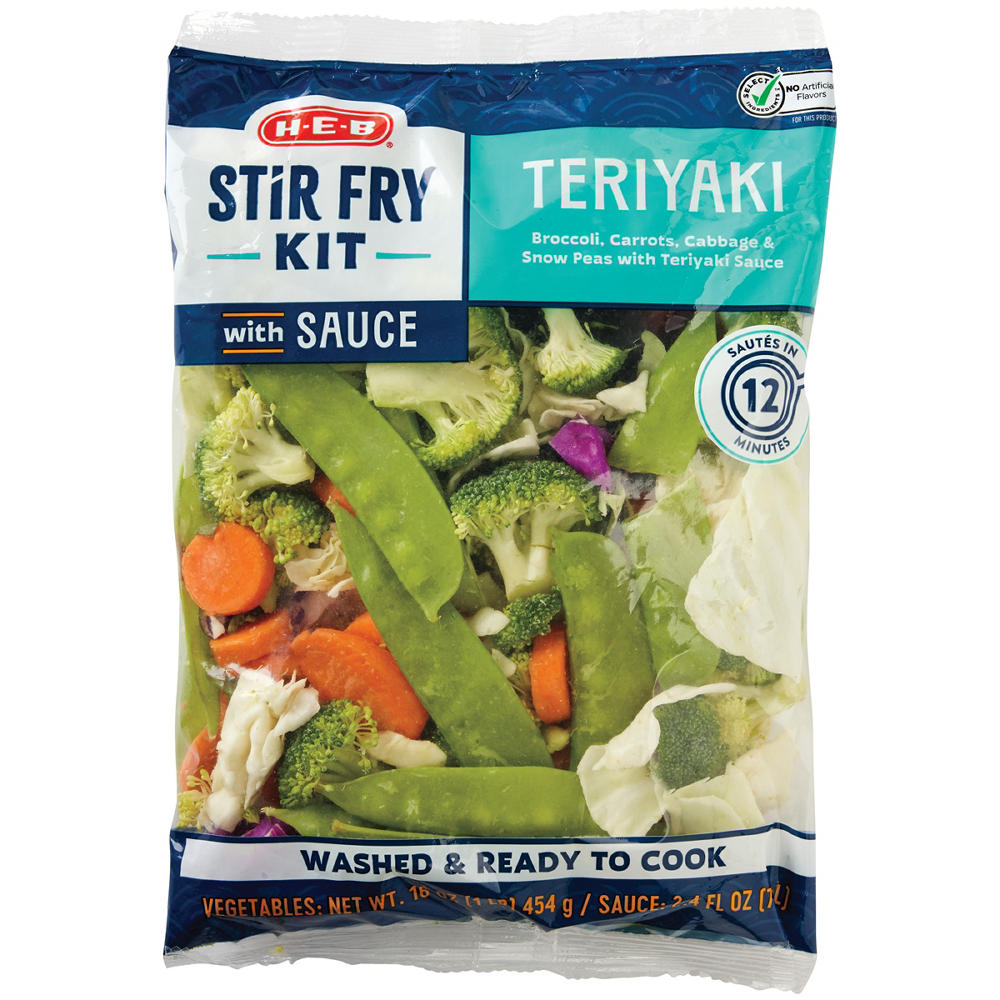 H-E-B Vegetable Stir Fry Kit - Teriyaki, 19 oz