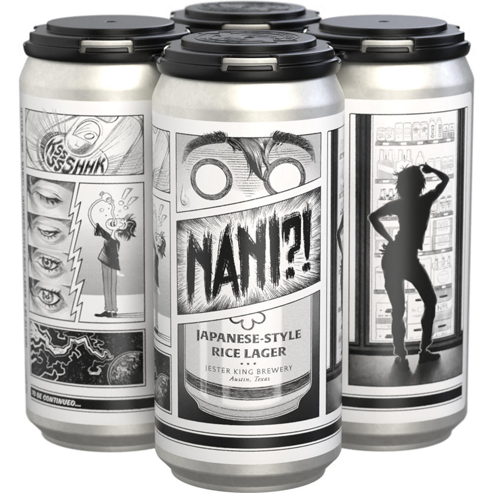 Jester King Nani?! Japanese Style Rice Lager 4 pk Cans, 16 oz