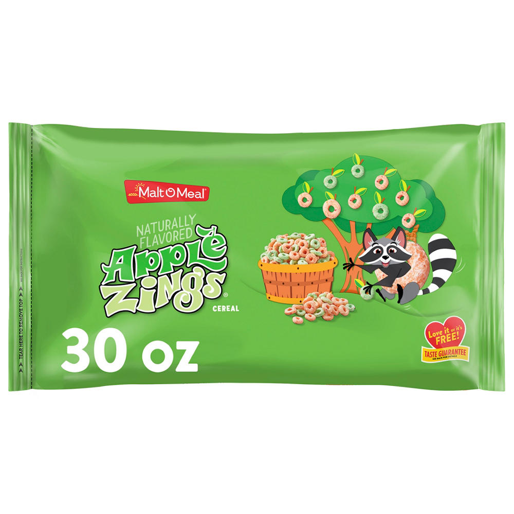 Malt-O-Meal Apple Zings Cereal Bag, 30 oz