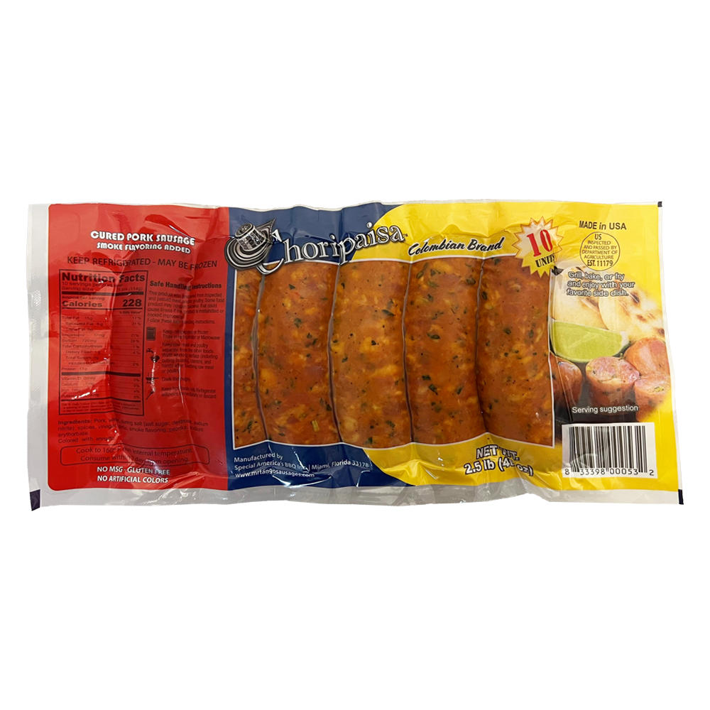 Mr. Tango Choripaisa Colombian Cured Pork Sausage, 40 oz