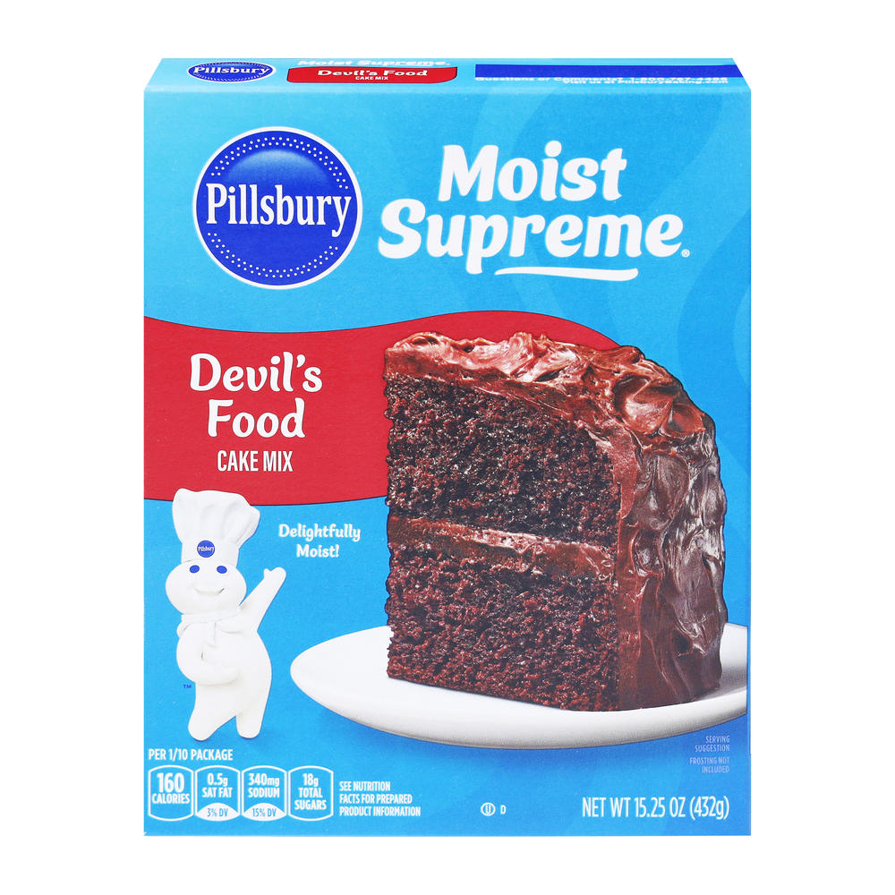 Pillsbury Moist Supreme Devil's Food Cake Mix, 15.25 oz