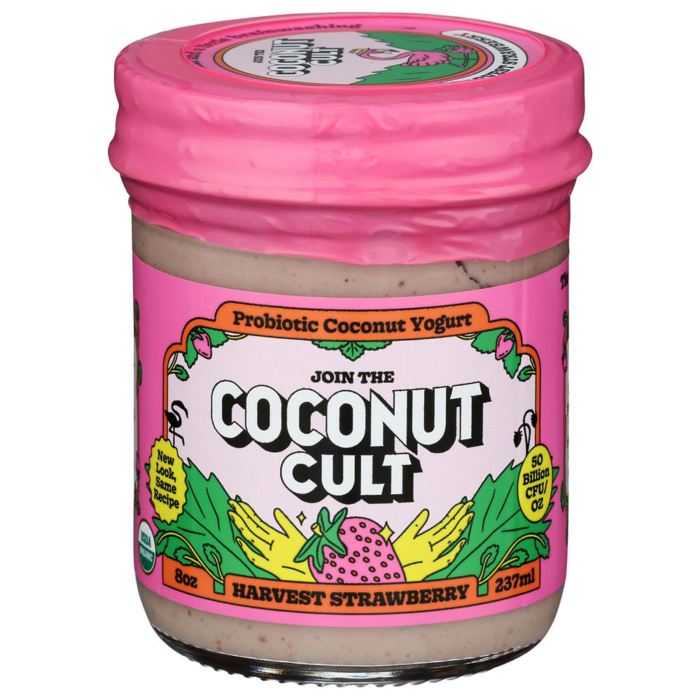 The Coconut Cult Harvest Strawberry Probiotic Coconut Yogurt, 8 oz