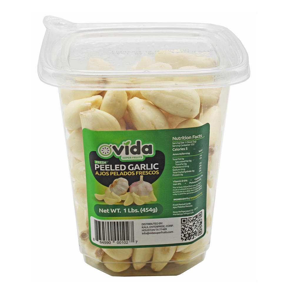 Fresh Peeled Garlic, 1 lb