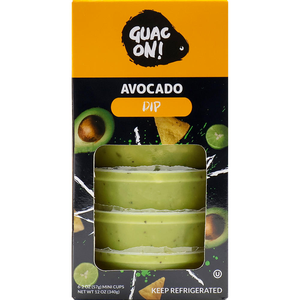 Guac On! Avocado Dip Mini Cups, 6 ct