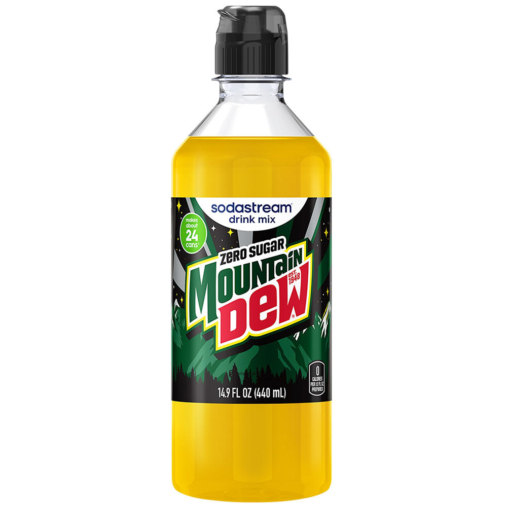 SodaStream Mountain Dew Zero Sugar Drink Mix, 14.9 oz