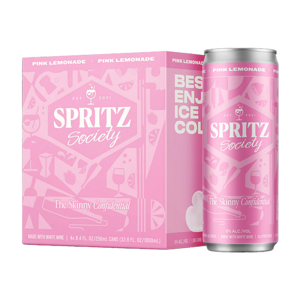 Spritz Society Pink Lemonade 4 pk Cans, 8.4 oz