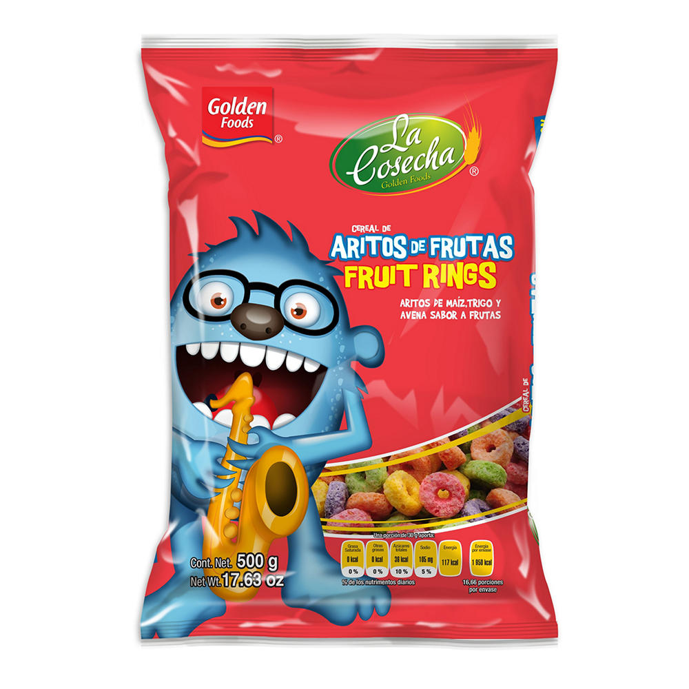 Golden Foods Fruit Rings Cereal, 17.63 oz