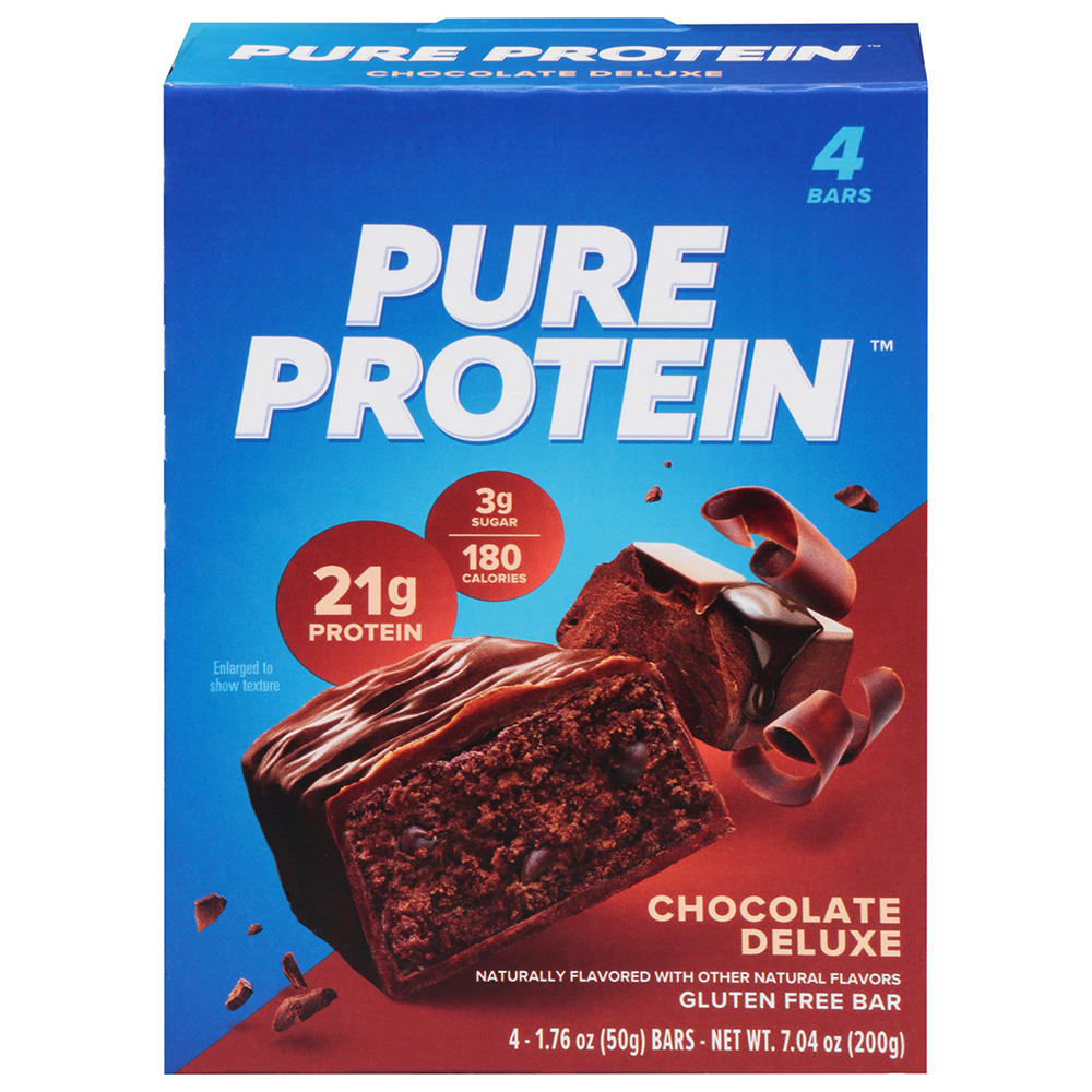 Pure Protein 21g Protein Bars - Chocolate Deluxe, 4 ea