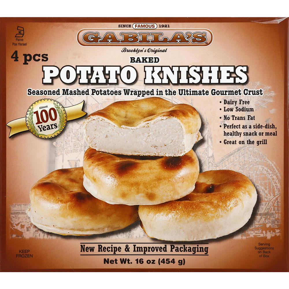 Gabila's Kosher Baked Potato Knishes, 4 ct