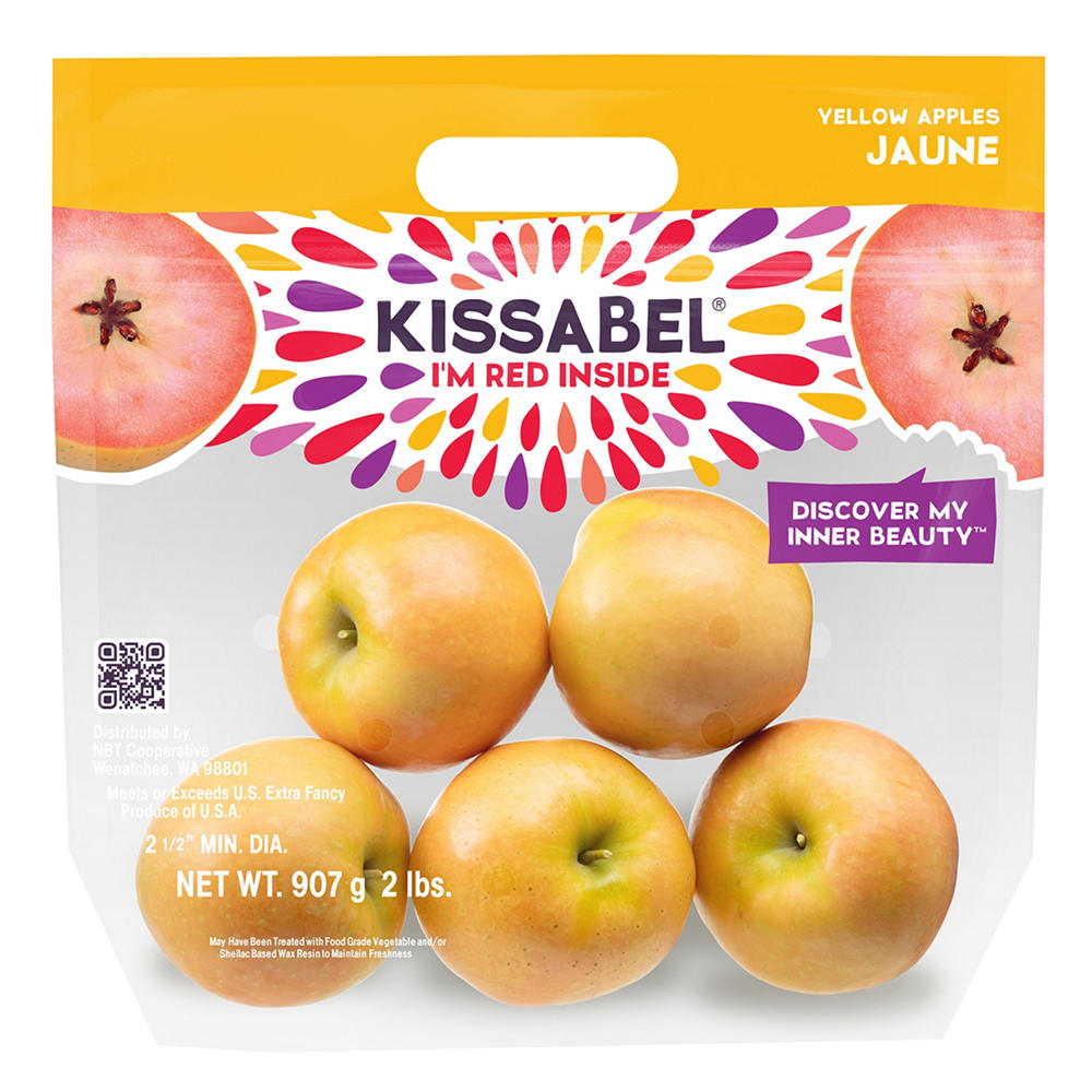 Fresh Kissabel Yellow Jaune Apples, 2 lb bag