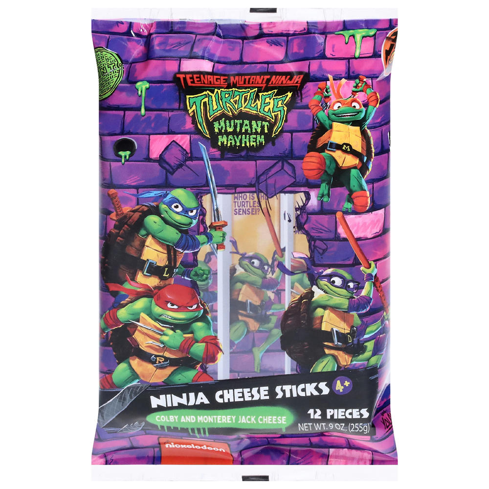 nickelodeon Teenage Mutant Ninja Turtle Colby & Monterey Jack Cheese Sticks, 12 ct, 9 oz