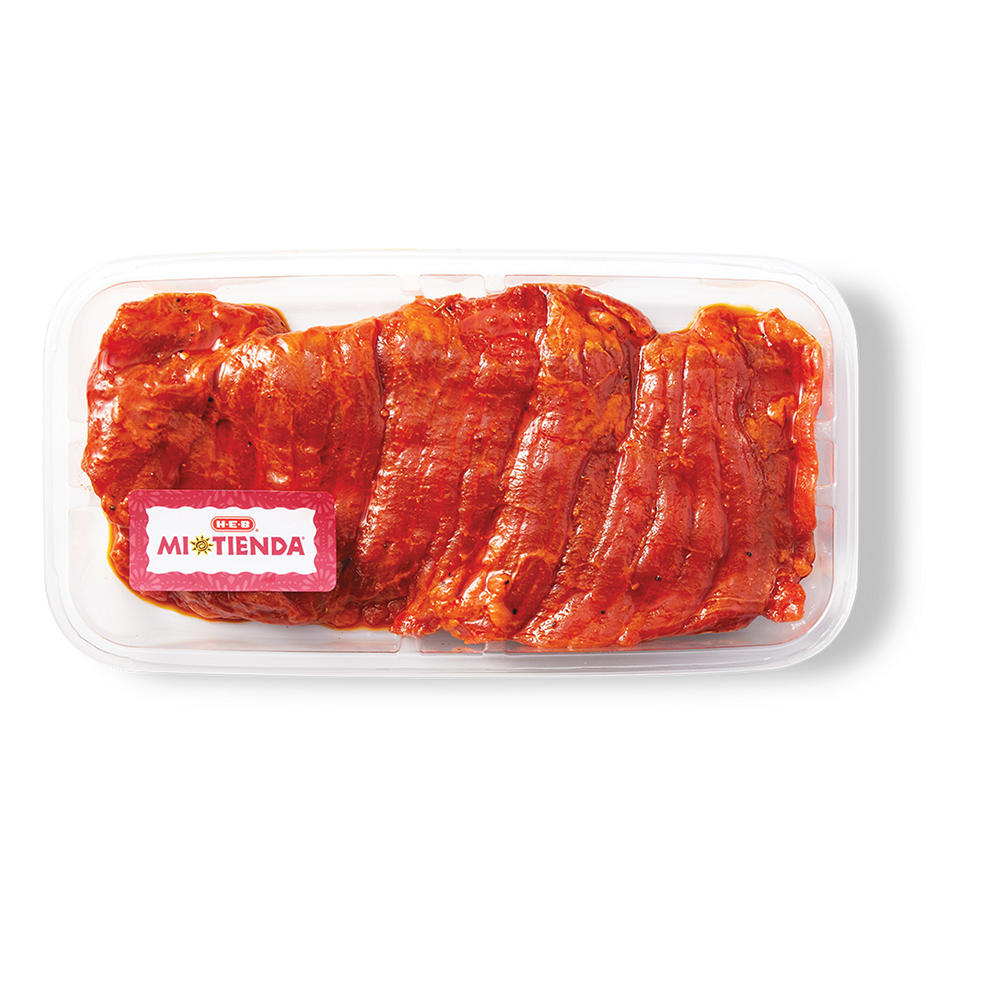 H-E-B Mi Tienda Seasoned Beef Skirt Steak Fajitas - Especial, Avg. 1.15 lbs