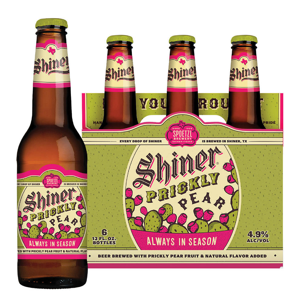 Shiner Craft Beer Prickly Pear 6 pk Bottles, 12 oz