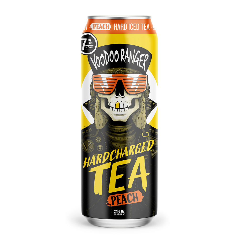New Belgium Voodoo Ranger Hard Charged Tea Peach, 24 oz