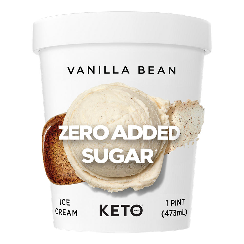 Keto Pint Zero Added Sugar Vanilla Bean Ice Cream, 1 pt