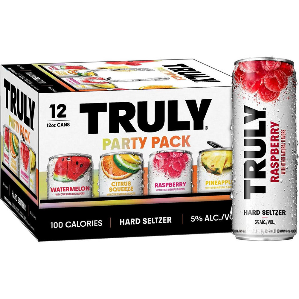 Truly Party Pack Variety Hard Seltzer 12 pk Cans, 12 oz