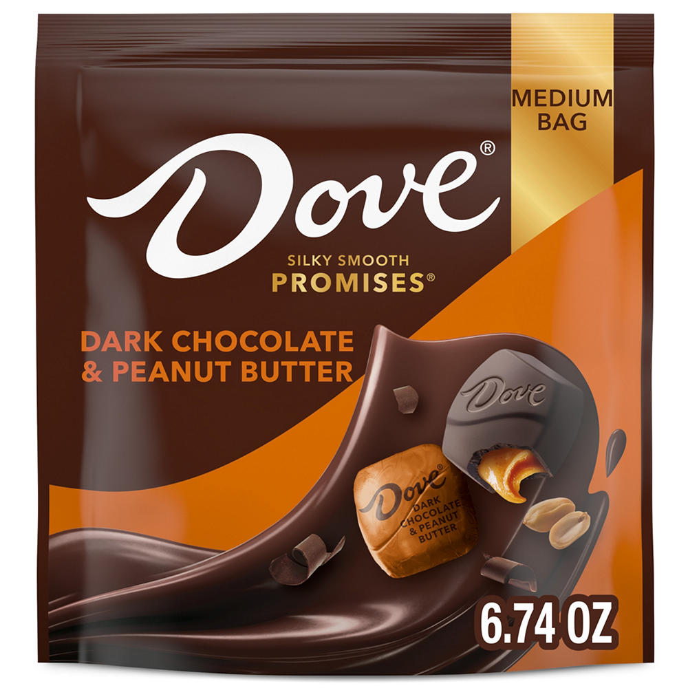 Dove Promises Dark Chocolate & Peanut Butter Candy, 6.74 oz