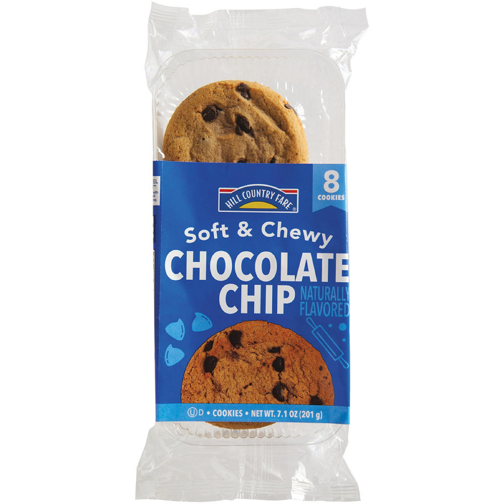 Hill Country Fare Soft & Chewy Chocolate Chip Cookies, 8 ct
