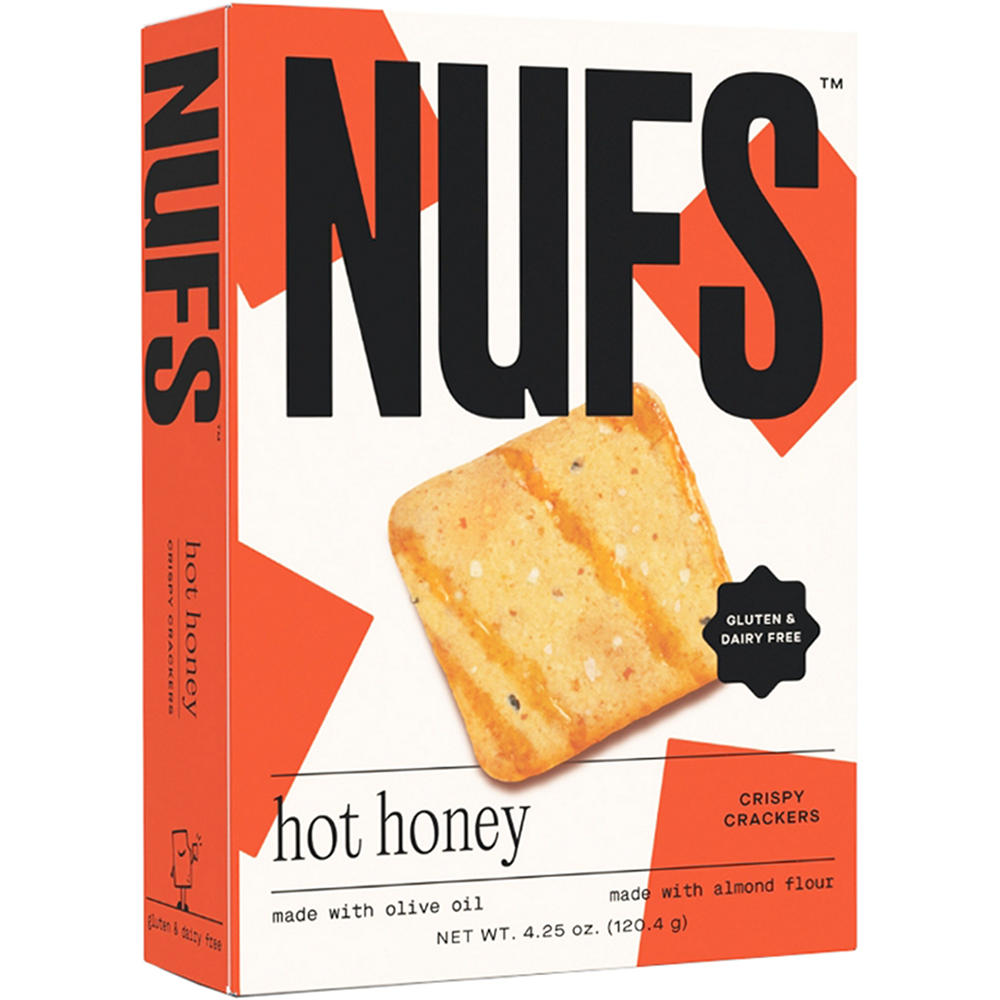 Nufs Hot Honey Crackers, 4.25 oz