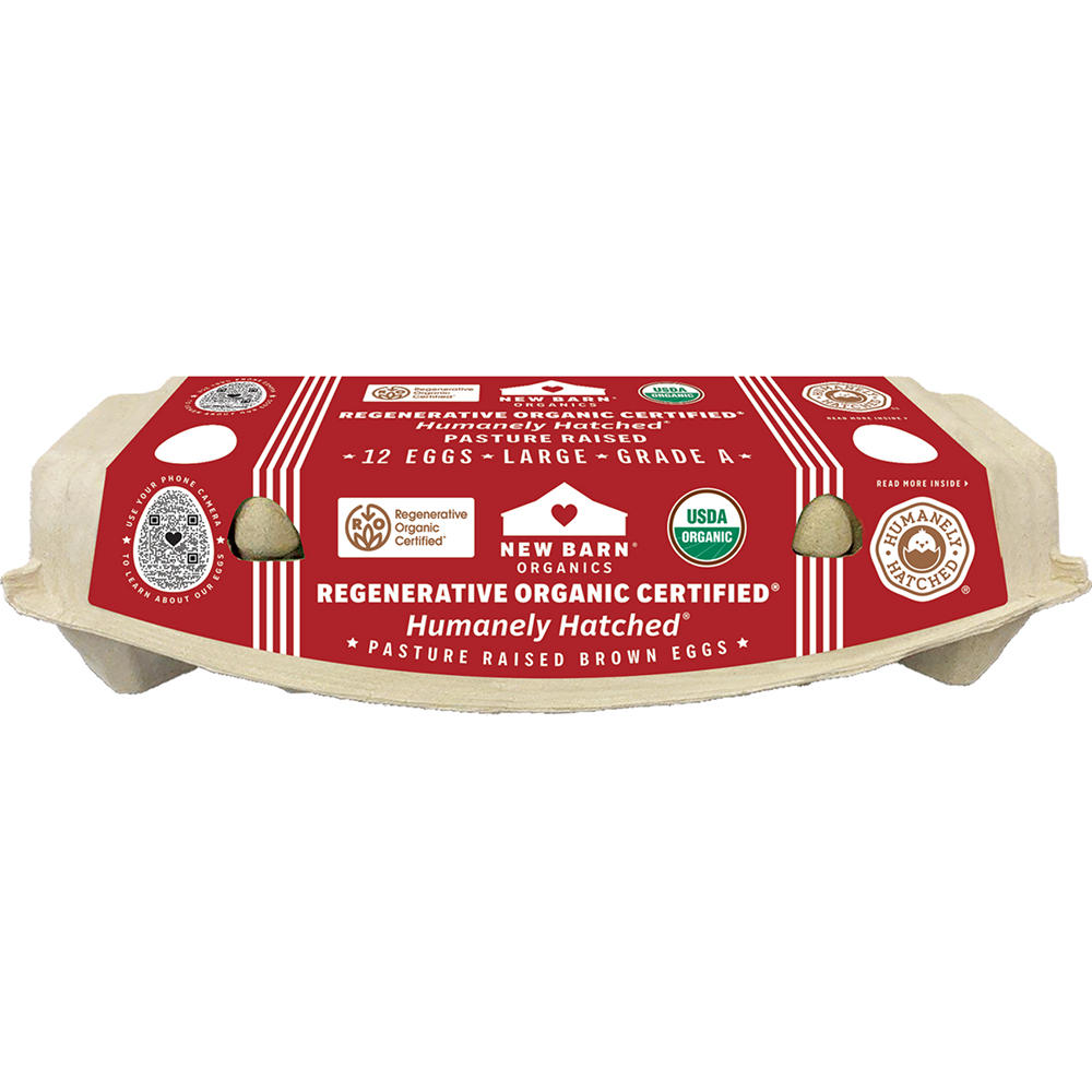 New Barn Organic Pasture Raised Brown Eggs, 12 ct