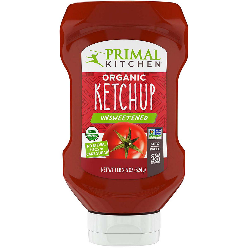 Primal Kitchen Organic Ketchup - Unsweetened, 18.5 oz