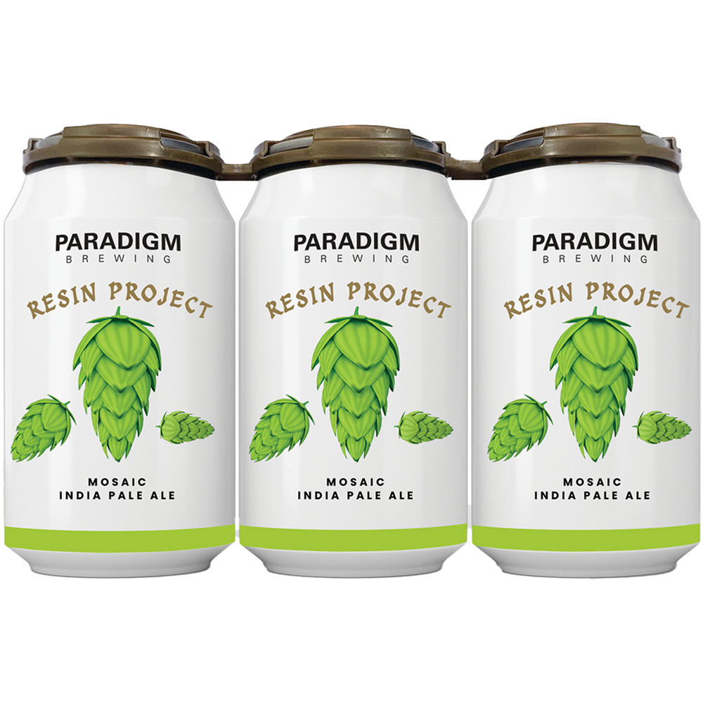 Paradigm Brewing Resin Project Mosaic IPA Craft Beer 6 pk Cans, 12 oz