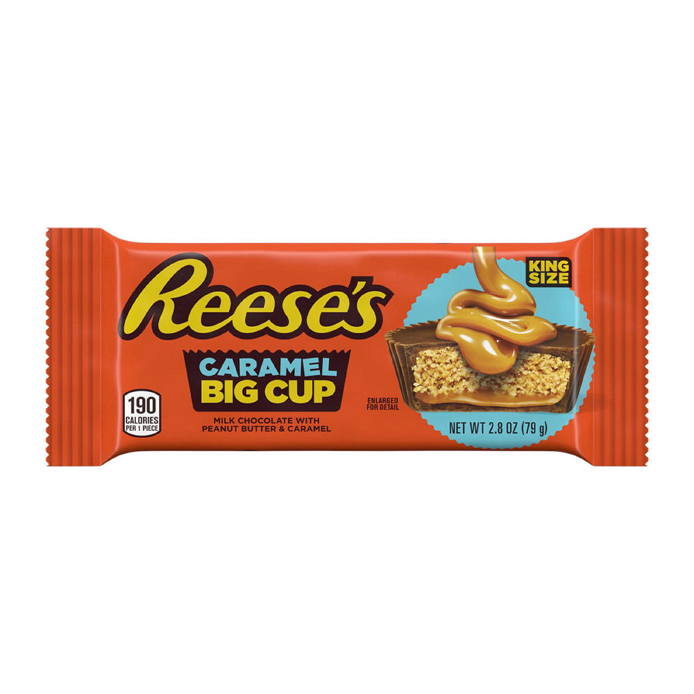 Reese's Caramel Big Cup Candy - King Size, 2.8 oz