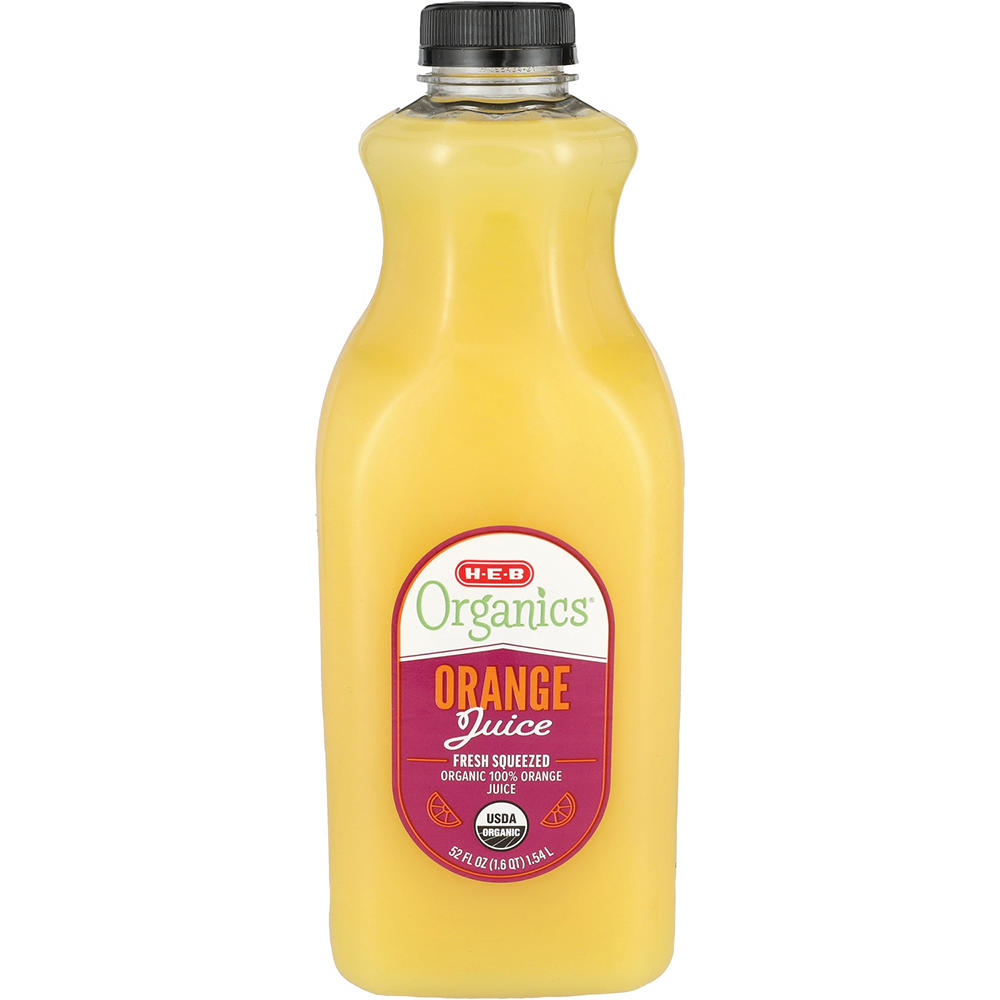 H-E-B Organics Fresh Orange Juice, 52 fl oz