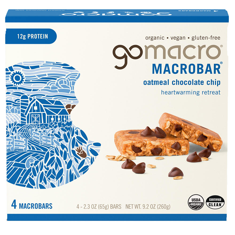 GoMacro Organic Vegan 12g Protein Bars - Heartwarming Retreat, 4 ct
