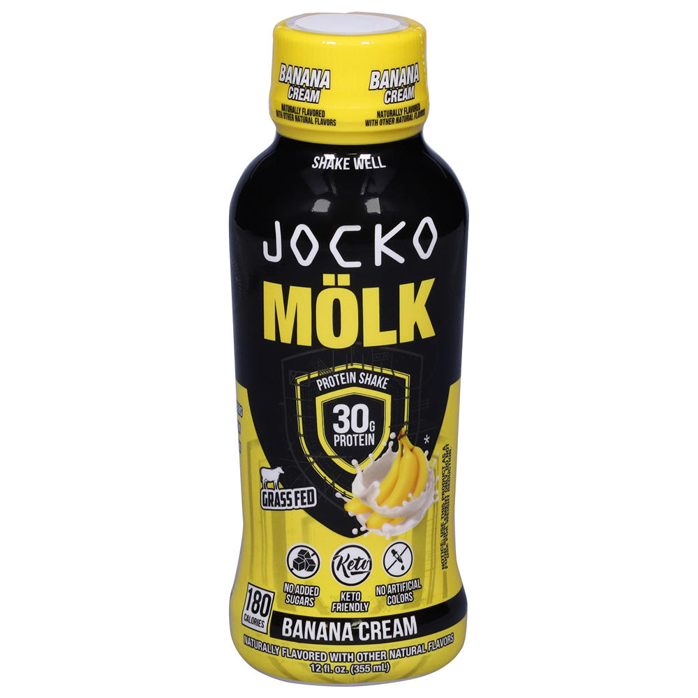 Jocko Mölk 30g Protein Shake - Banana Cream, 12 oz