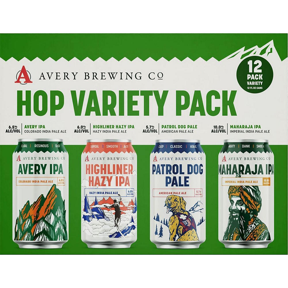 Avery Brewing Pale Ale Craft Beer Hop Variety 12 pk Cans, 12 oz