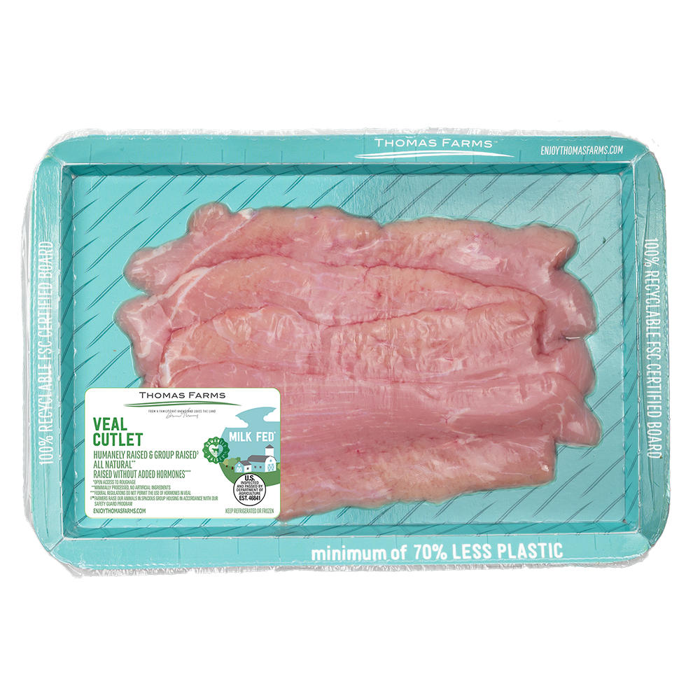 Thomas Farms Fresh Veal Cutlet, Avg. 0.7 lb
