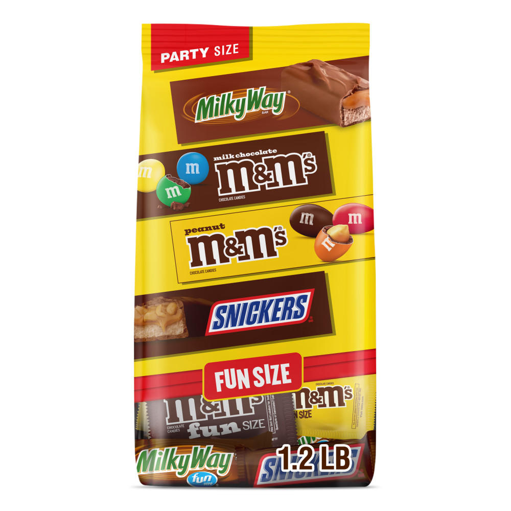 M&M'S, Snickers, & Milky Way Assorted Fun Size Chocolate Candy - Party Size, 19.2 oz