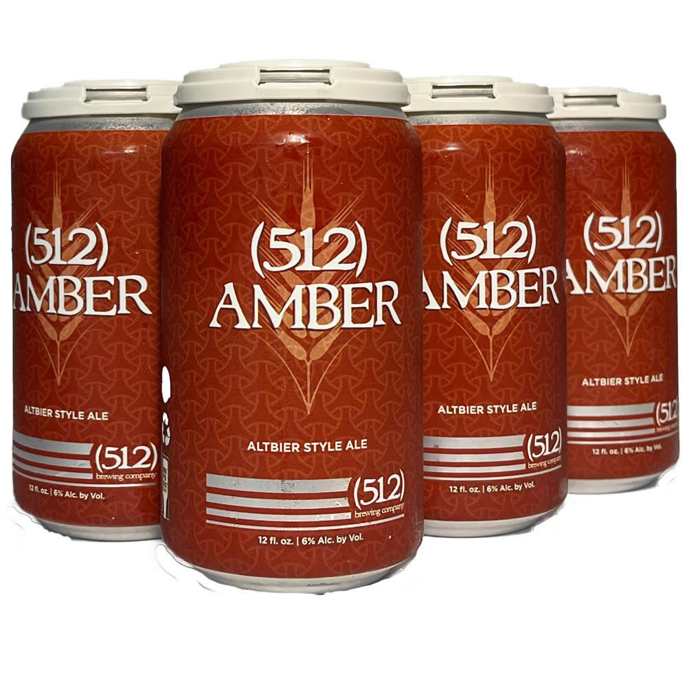 512 Brewing Amber Craft Beer 6 pk Cans, 12 oz