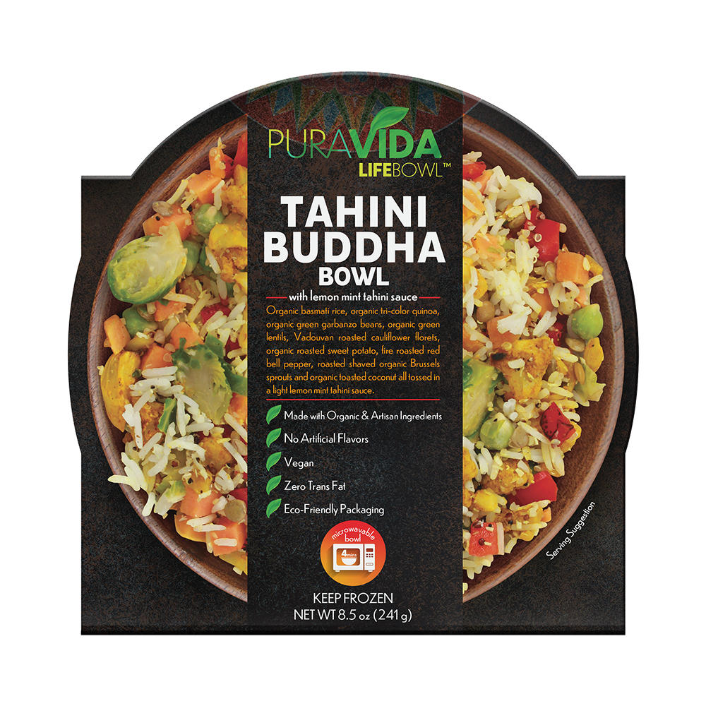PuraVida Life Bowl Tahini Buddha Bowl Frozen Meal, 8.5 oz