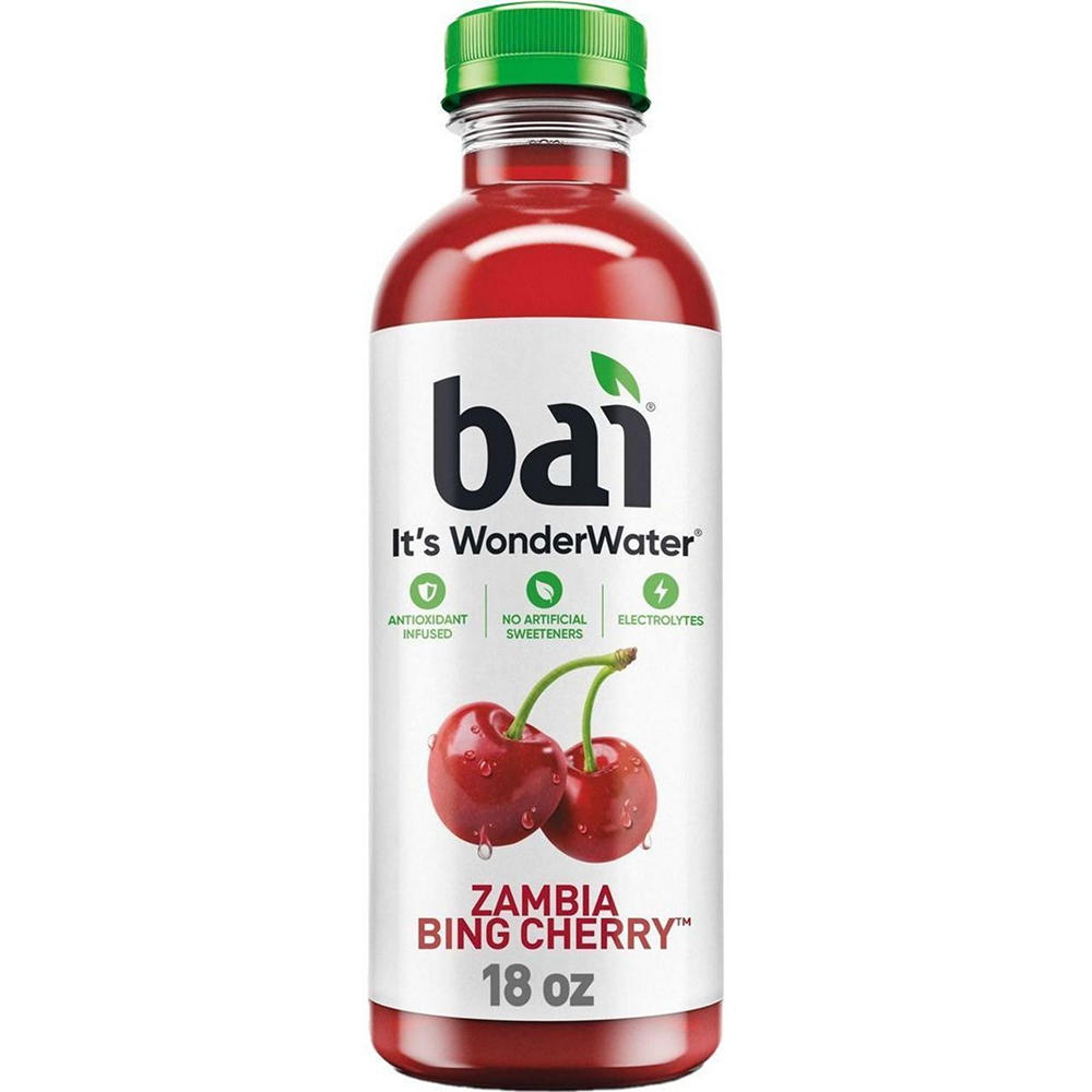 Bai Zambia Bing Cherry Antioxidant Infused WonderWater Beverage, 18 oz